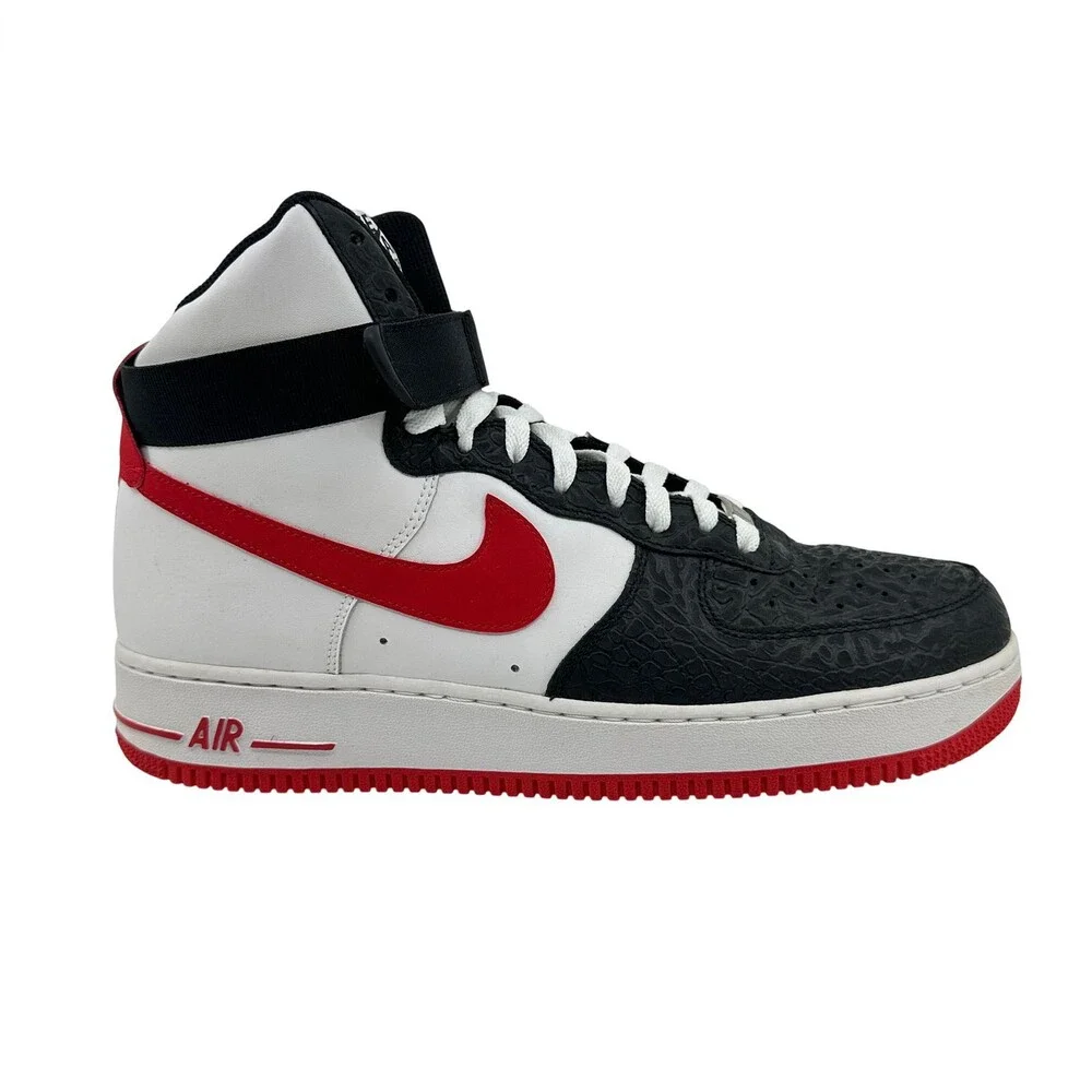 Nike Air Force 1 High '07 White University Red Black Mens Size 11 Sneaker